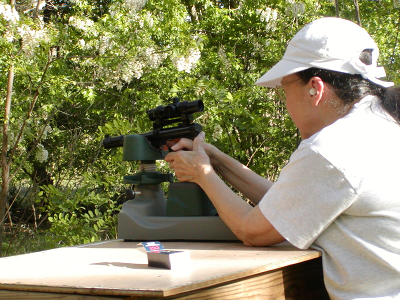 Bench Rest Handgun Shooter